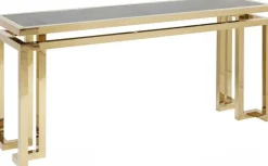Konsole I Toaletki*KARE Design Konsola Gold Rush 160x45 Cm Złota