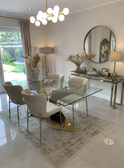 Konsole I Toaletki*KARE Design Konsola Gold Rush 160x45 Cm Złota