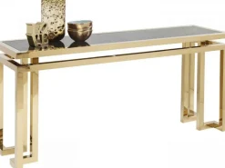 Konsole I Toaletki*KARE Design Konsola Gold Rush 160x45 Cm Złota