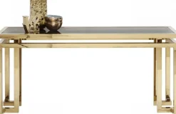 Konsole I Toaletki*KARE Design Konsola Gold Rush 160x45 Cm Złota