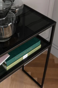 Konsole I Toaletki*KARE Design Konsola Loft 80x30 Cm Czarna