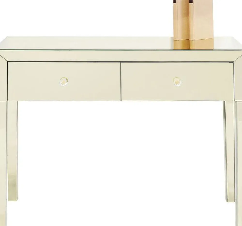 Konsole I Toaletki*KARE Design Konsola Luxury Gold 100x40 Cm Szampańska
