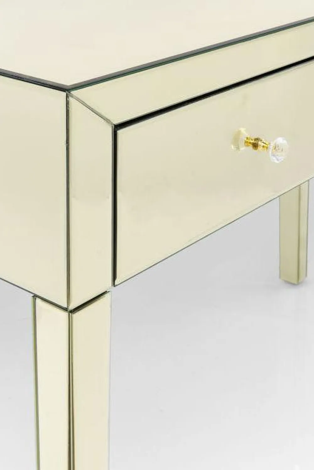 Konsole I Toaletki*KARE Design Konsola Luxury Gold 100x40 Cm Szampańska