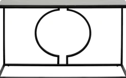 Konsole I Toaletki*KARE Design Konsola Miami Loft 120x35 Cm Czarna - Blat Marmur