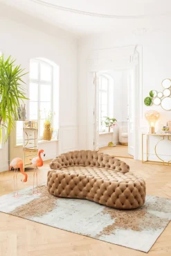 Konsole I Toaletki*KARE Design Konsola Miami Loft 120x35 Cm Złoto-biała