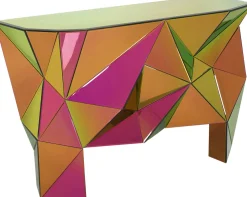 Konsole I Toaletki*KARE Design Konsola Nowoczesna Lustrzana Kolorowa 127x39 Cm