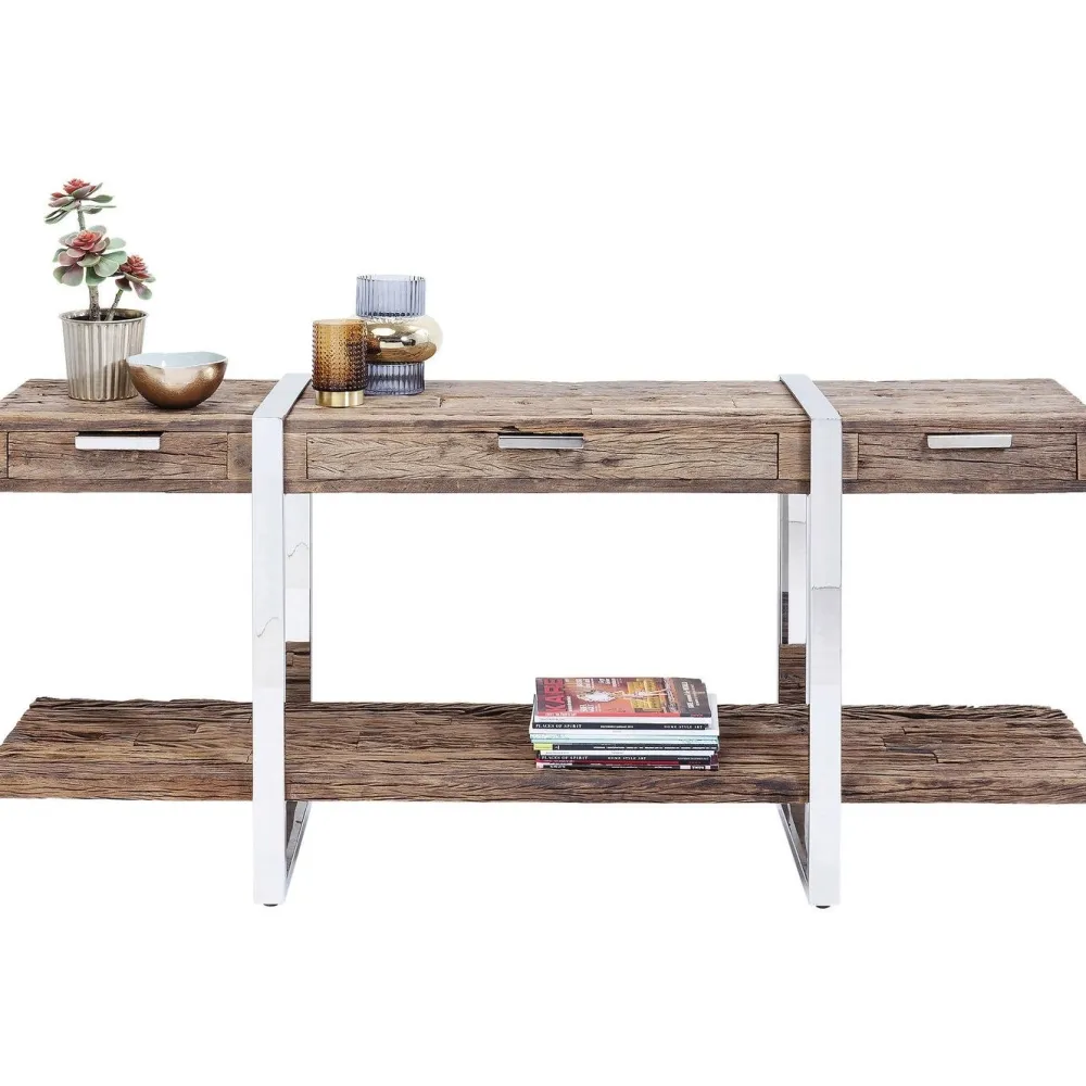 Konsole I Toaletki*KARE Design Konsola Rustico 180x46 Cm Drewno Recyklingowane