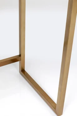 Konsole I Toaletki*KARE Design Konsola Z Szufladami MDF Naturalna 136x40 Cm Front Sklejka Jesionowa