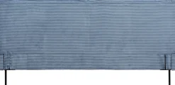 Łóżka*KARE Design Łóżko Podwójne Z Zagłówkiem Niebieskie Nogi Czarne 180x200 Cm