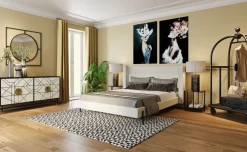 Łóżka*KARE Design Łóżko Tivoli 160x200 Cm Ecru