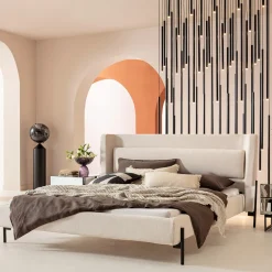 Łóżka*KARE Design Łóżko Tivoli 180x200 Cm Ecru