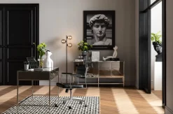 Krzesła*KARE Design Krzesło Biurowe Dottore 44x78 Cm Czarne Ekoskóra