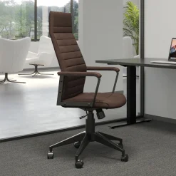 Krzesła*KARE Design Krzesło Biurowe Labora High 56x128 Cm Brązowe