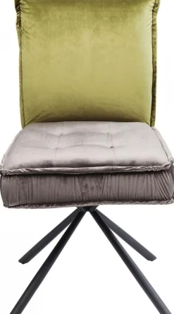 Krzesła*KARE Design Krzesło Chelsea 50x91 Cm Szaro-zielone