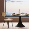 Krzesła*KARE Design Krzesło Do Jadalni Kremowe Oparcie Naturalne Nogi Stalowe 47x81 Cm
