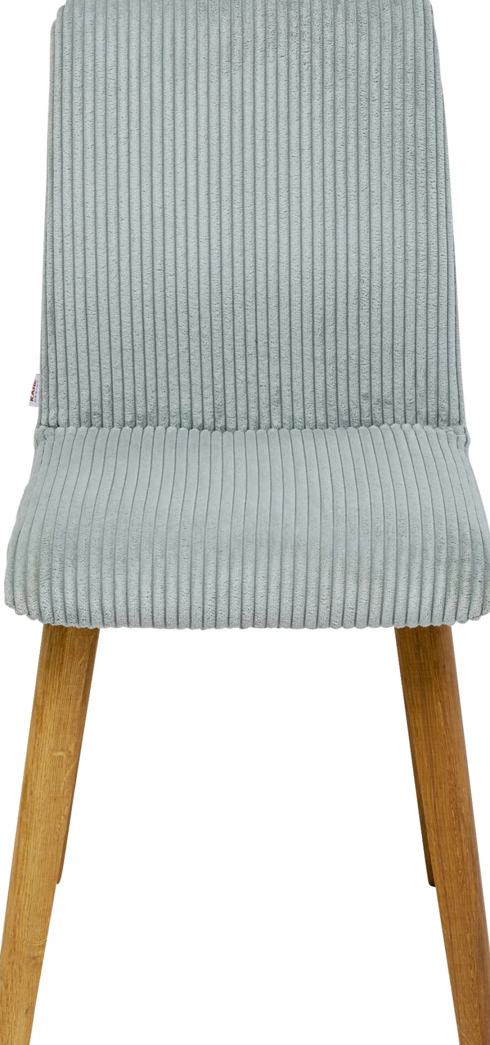 Krzesła*KARE Design Krzesło Do Jadalni Tapicerka Jasnoniebieska Nogi Dębowe Olejowane 44x92 Cm