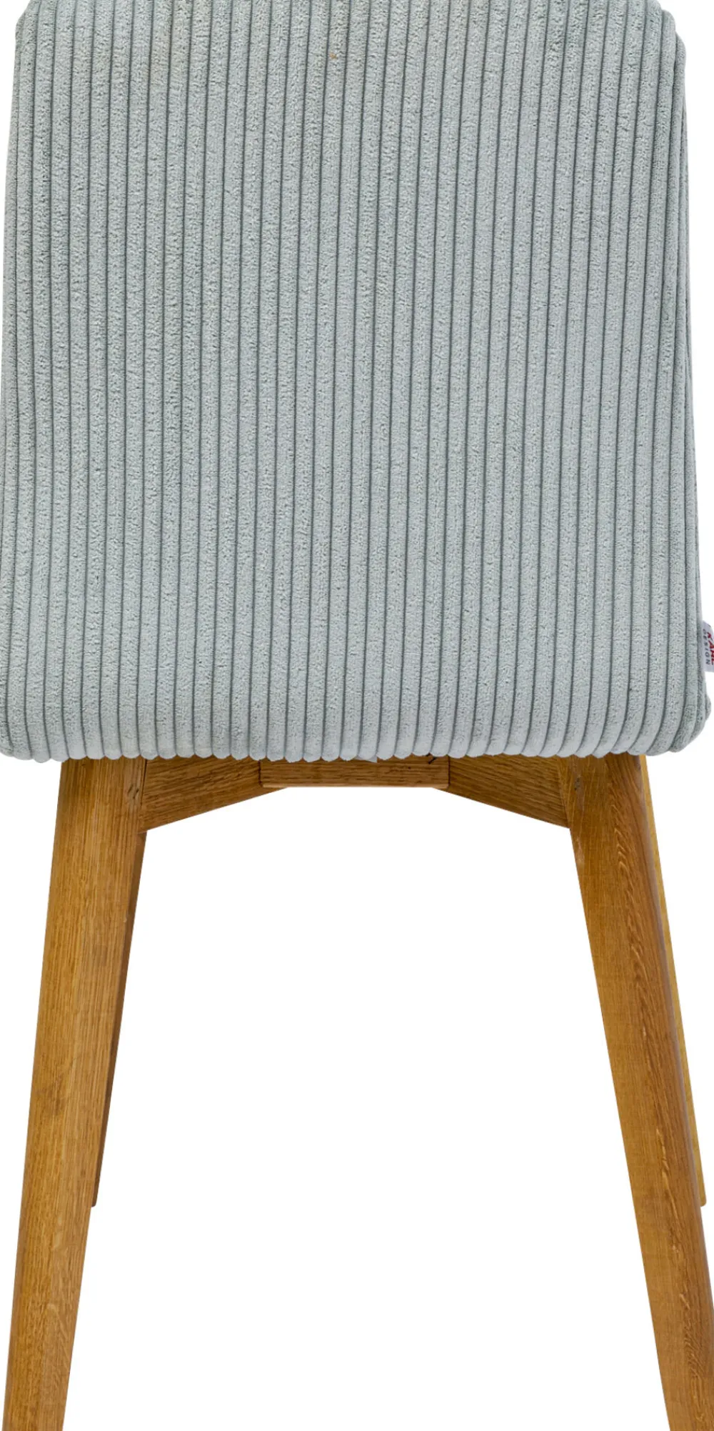 Krzesła*KARE Design Krzesło Do Jadalni Tapicerka Jasnoniebieska Nogi Dębowe Olejowane 44x92 Cm