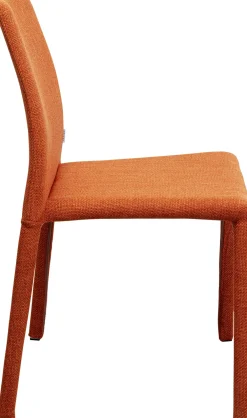Krzesła*KARE Design Krzesło Do Jadalni Tapicerowane Pomarańczowe 48x93 Cm