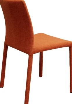 Krzesła*KARE Design Krzesło Do Jadalni Tapicerowane Pomarańczowe 48x93 Cm