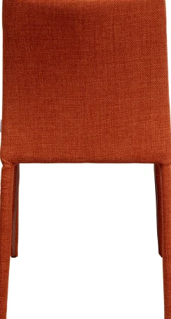 Krzesła*KARE Design Krzesło Do Jadalni Tapicerowane Pomarańczowe 48x93 Cm