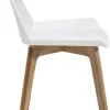 Krzesła*KARE Design Krzesło Geometric 50x76 Cm Biało-drewniane