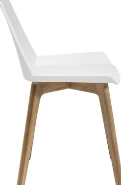 Krzesła*KARE Design Krzesło Geometric 50x76 Cm Biało-drewniane