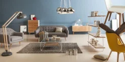 Krzesła*KARE Design Krzesło Geometric 50x76 Cm Biało-drewniane