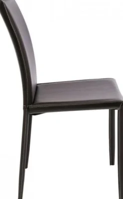 Krzesła*KARE Design Krzesło Milano 47x91 Cm Brązowe Skóra Mielona