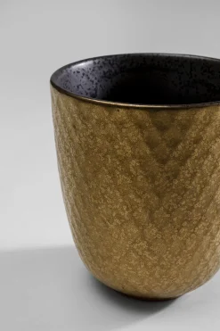 Zastawa Stołowa|Kubki*KARE Design Kubek Bez Ucha Z Porcelany Czarno-złoty 200 Ml