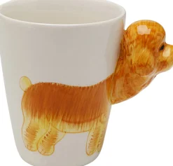 Zastawa Stołowa|Kubki*KARE Design Kubek Z Porcelany Motyw Zwierzęcy Pies 390 Ml