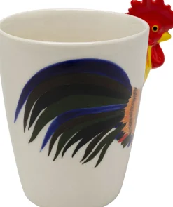Zastawa Stołowa|Kubki*KARE Design Kubek Z Porcelany Motyw Zwierzęcy Kogut 390 Ml