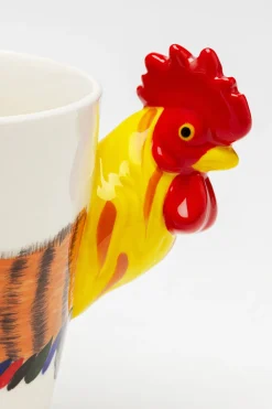 Zastawa Stołowa|Kubki*KARE Design Kubek Z Porcelany Motyw Zwierzęcy Kogut 390 Ml