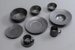 Kubki*KARE Design Kubek Z Uchem Czarny Kamionkowy 380 Ml