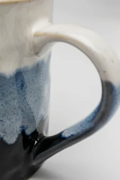 Zastawa Stołowa|Kubki*KARE Design Kubek Z Uchem Kamionka 350 Ml Dół Niebieski