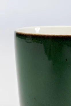 Kubki*KARE Design Kubek Z Uchem Zielony Porcelana 350 Ml