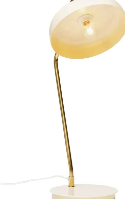 Lampy Stołowe*KARE Design Lampa Biurkowa Beżowo-złota Stalowa 56 Cm