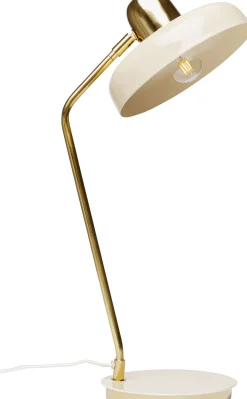 Lampy Stołowe*KARE Design Lampa Biurkowa Beżowo-złota Stalowa 56 Cm