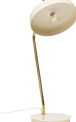 Lampy Stołowe*KARE Design Lampa Biurkowa Beżowo-złota Stalowa 56 Cm