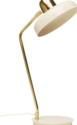 Lampy Stołowe*KARE Design Lampa Biurkowa Beżowo-złota Stalowa 56 Cm