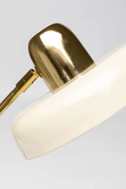 Lampy Stołowe*KARE Design Lampa Biurkowa Beżowo-złota Stalowa 56 Cm