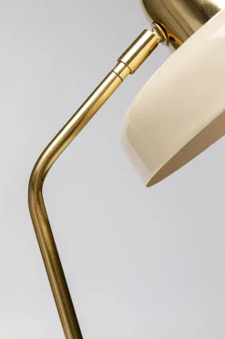 Lampy Stołowe*KARE Design Lampa Biurkowa Beżowo-złota Stalowa 56 Cm