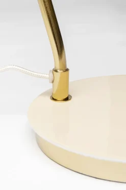 Lampy Stołowe*KARE Design Lampa Biurkowa Beżowo-złota Stalowa 56 Cm