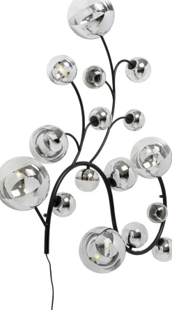 Kinkiety*KARE Design Lampa ścienna Czarna Klosze Lustrzane 185x110 Cm