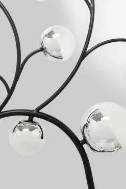 Kinkiety*KARE Design Lampa ścienna Czarna Klosze Lustrzane 185x110 Cm