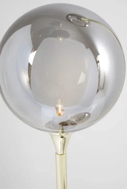 Lampy Podłogowe*KARE Design Lampa Podłogowa Al Capone Tre 37x176 Cm Złota Klosze Przydymione