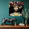 Lampy Podłogowe*KARE Design Lampa Podłogowa Animal Bagheera 85x40 Cm Czarna