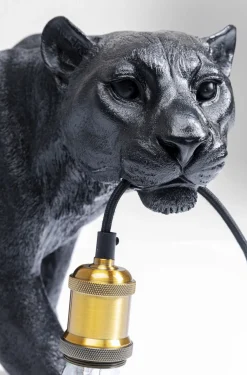 Lampy Podłogowe*KARE Design Lampa Podłogowa Animal Bagheera 85x40 Cm Czarna