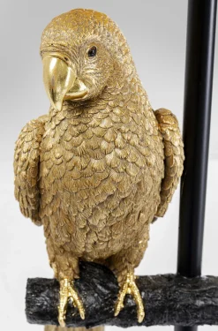 Lampy Podłogowe*KARE Design Lampa Podłogowa Animal Parrot Ø40x176 Cm Czarno-złota