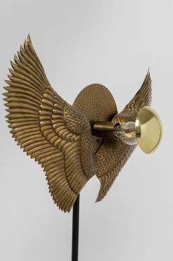 Lampy Podłogowe*KARE Design Lampa Podłogowa Bird Wings 66x168 Cm Czarno-złota