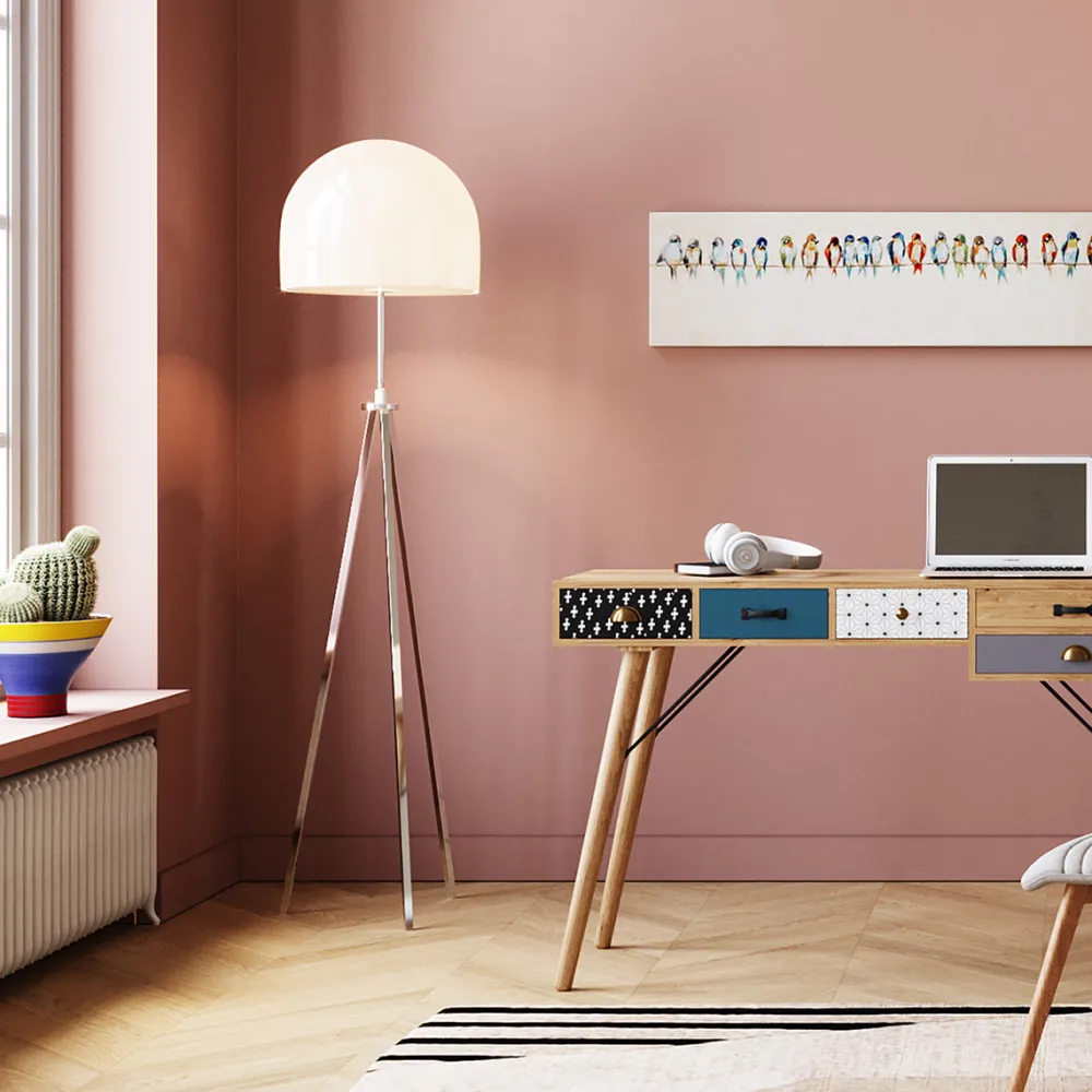 Lampy Podłogowe*KARE Design Lampa Podłogowa Brody 40x160 Cm Srebrna